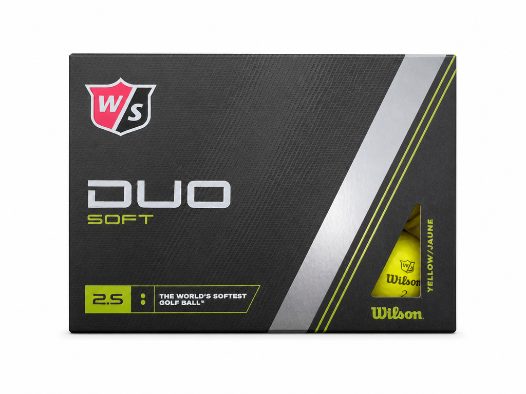 WILSON DUO SOFT YELLOW GOLF BALLS