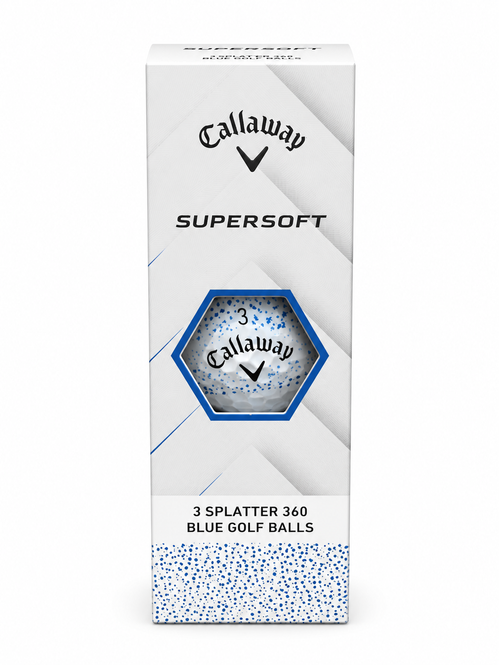 Supersoft Splatter 360 Blue Golf Balls