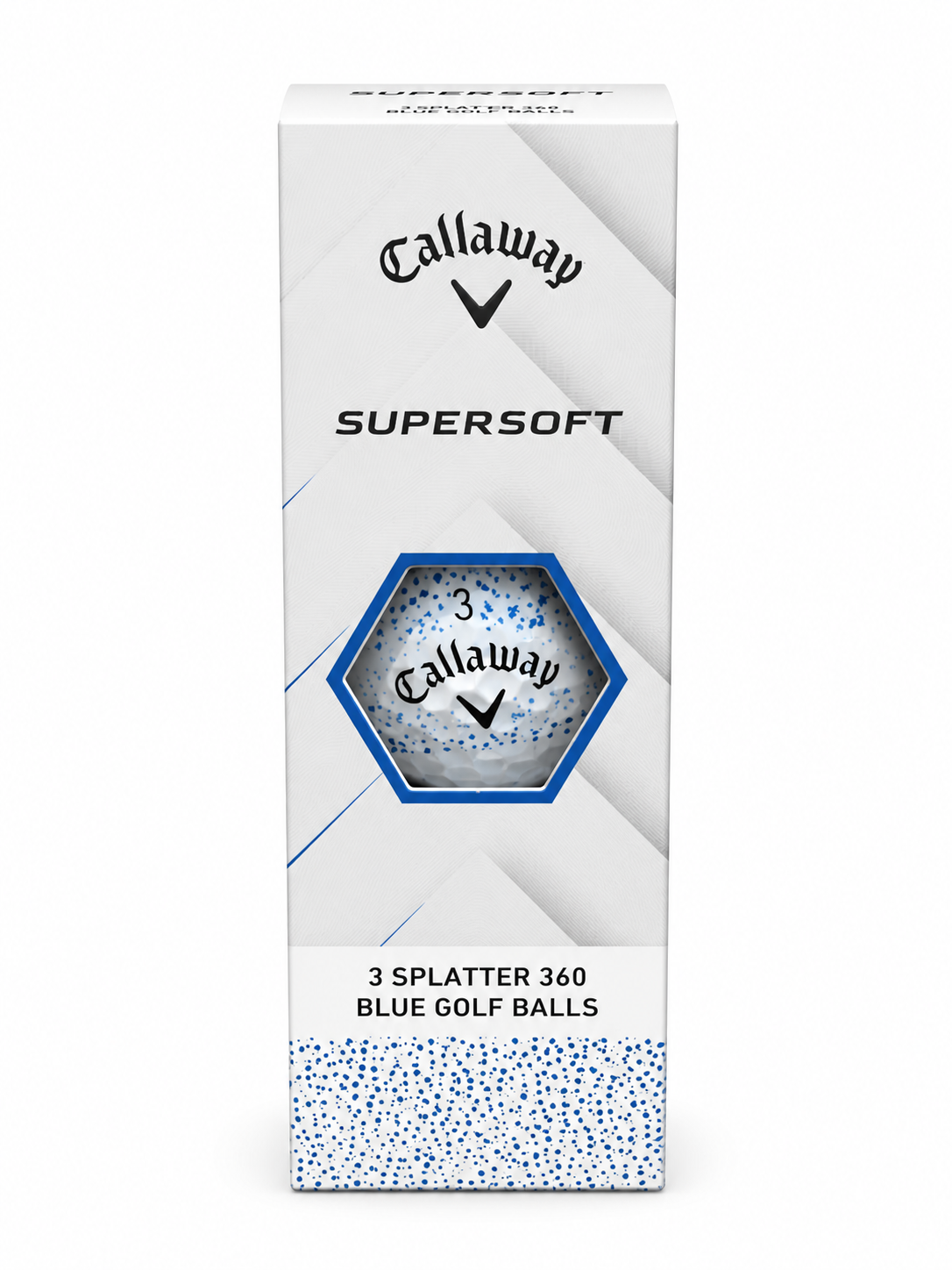 Supersoft Splatter 360 Blue Golf Balls