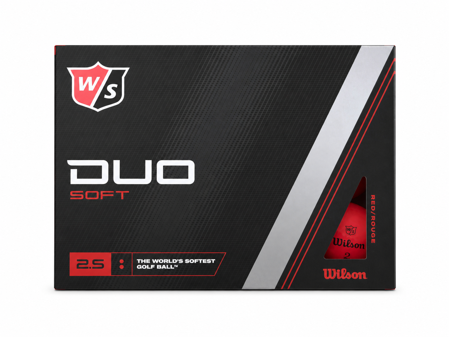WILSON DUO SOFT RED GOLF BALLS (12 BALLS)