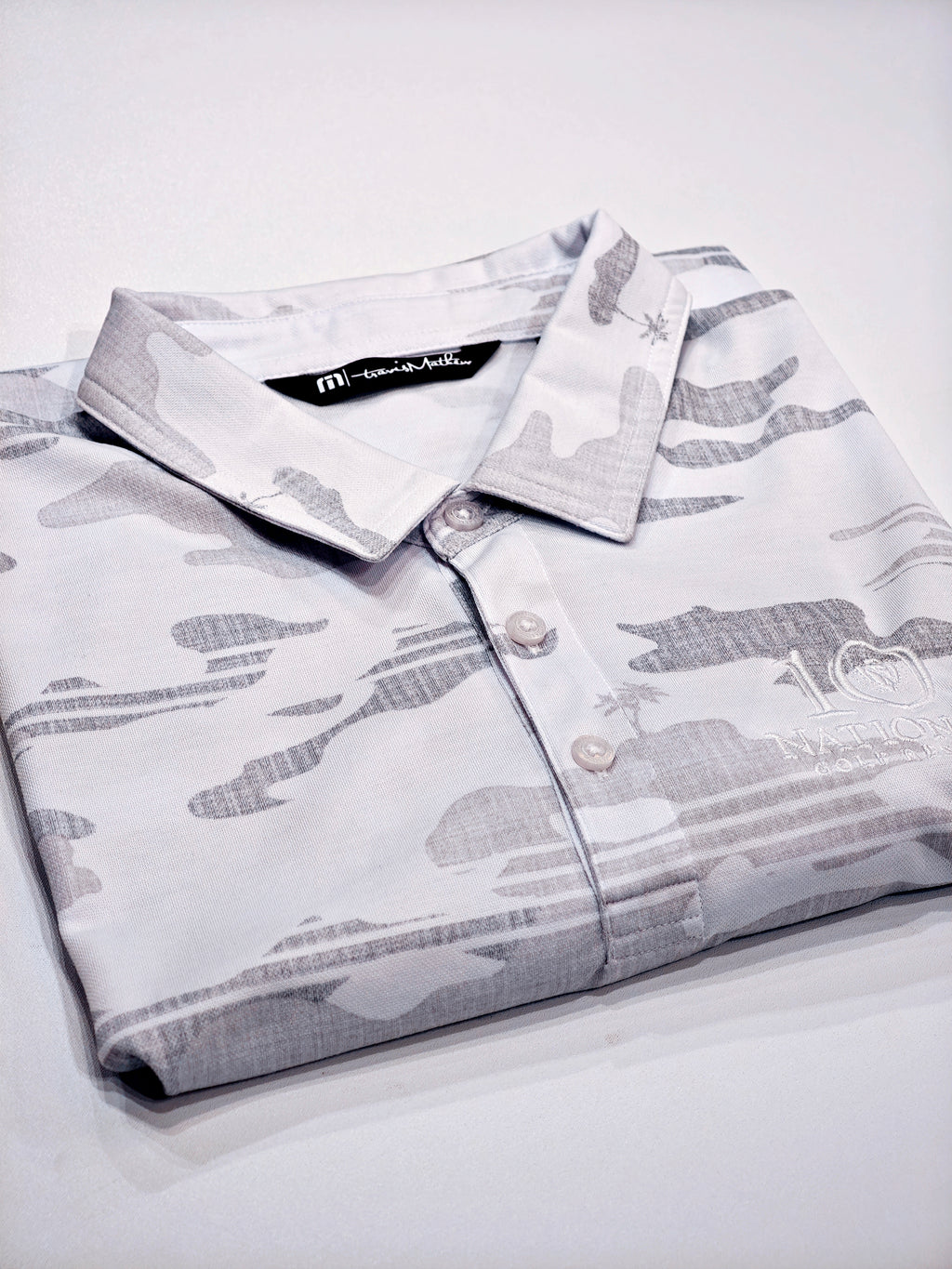 TRAVIS MATHEW POLO LOGO (WHITE)