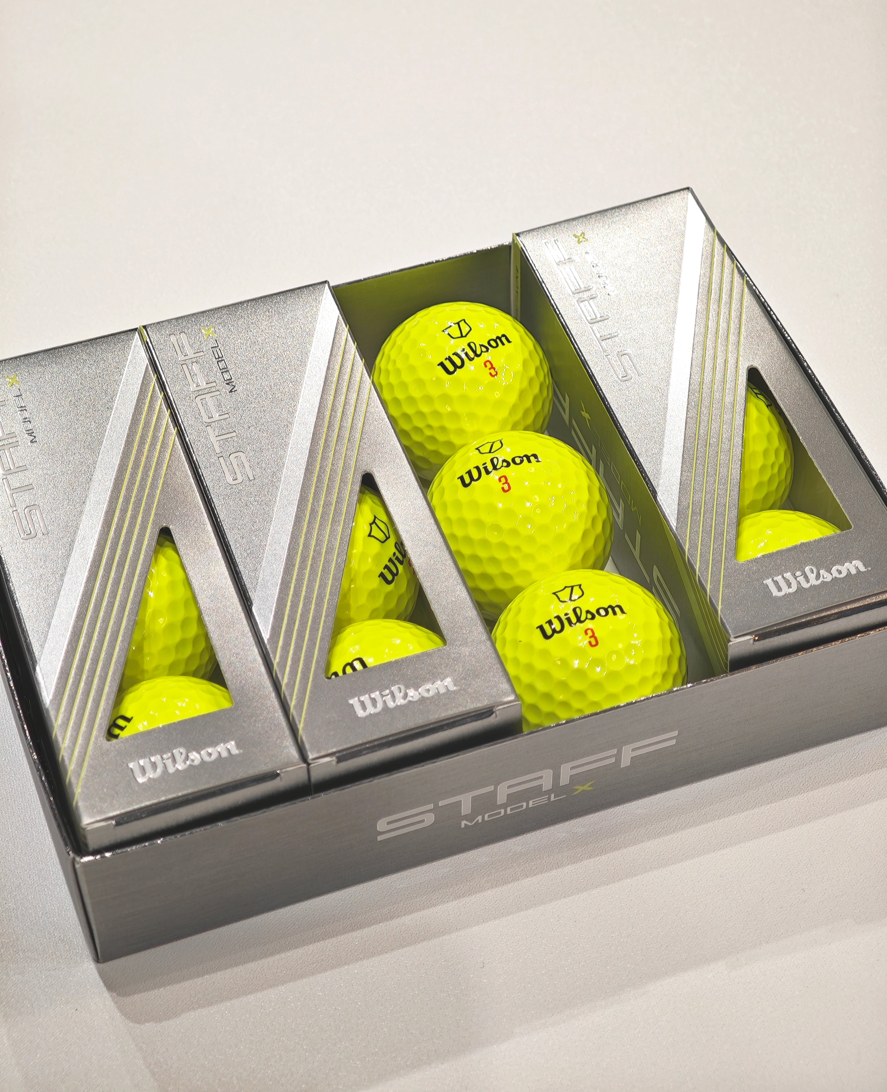 WILSON STAFF MODEL X BALLS (YELLOW)