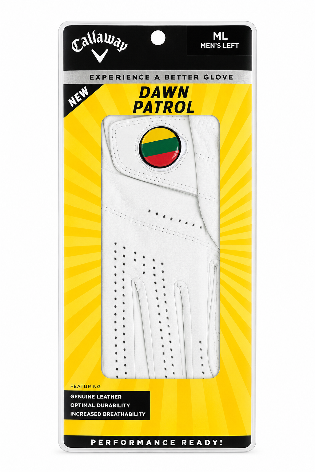 CALLAWAY DOWN PATROL GLOVE MEN'S LEFT M/L