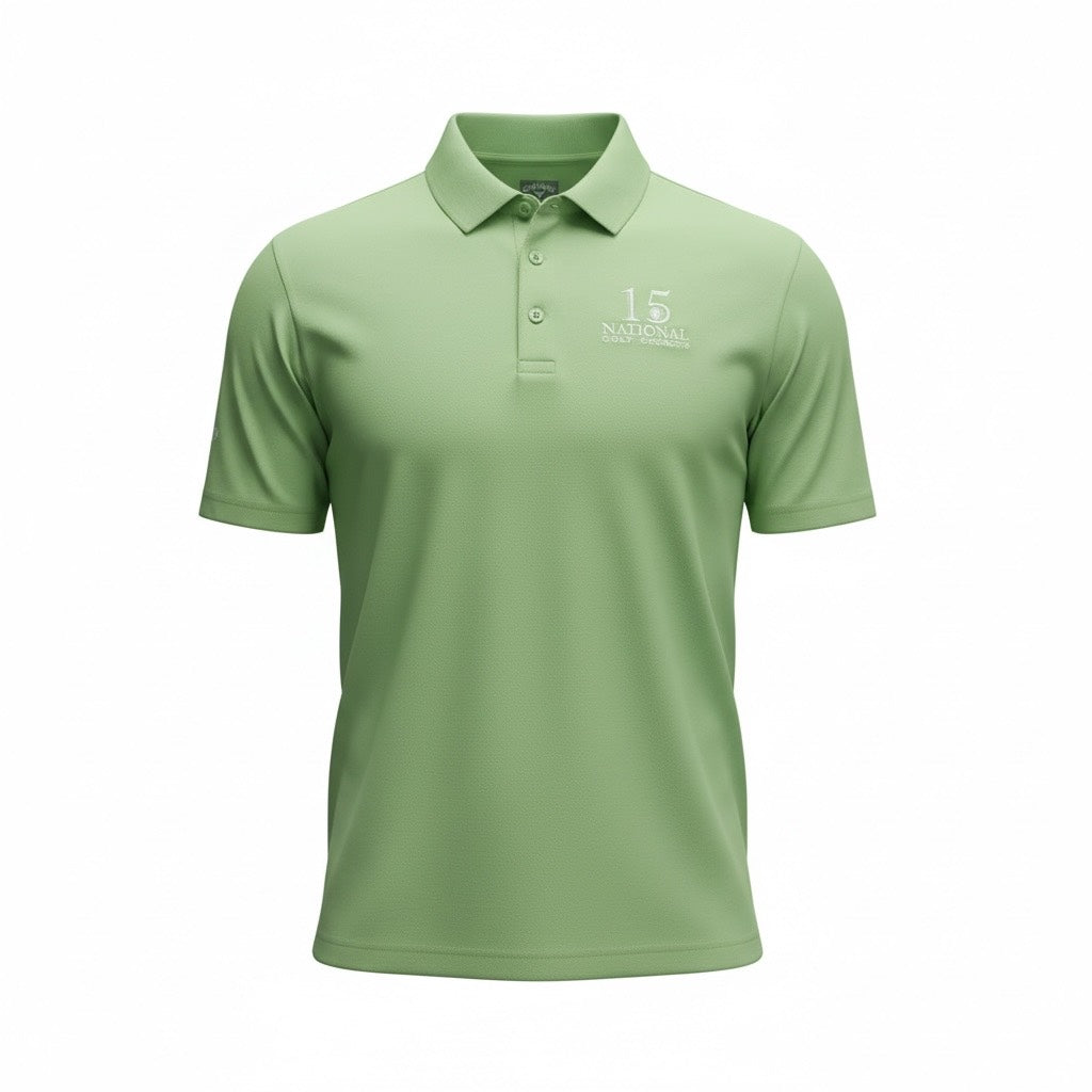 CALLAWAY MEN'S GOLF POLO GREEN ASH