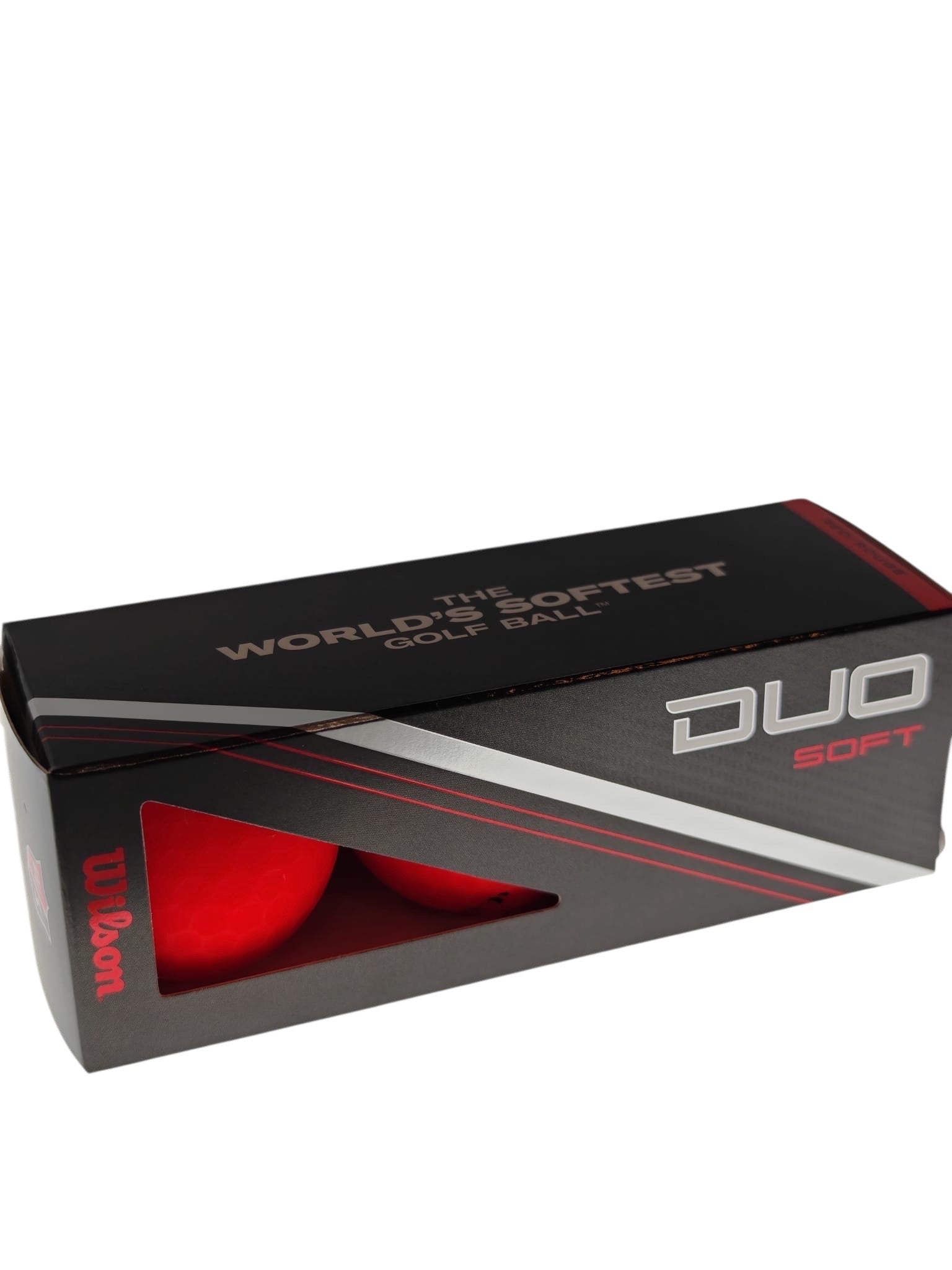 WILSON DUO SOFT RED GOLF BALLS (12 BALLS)