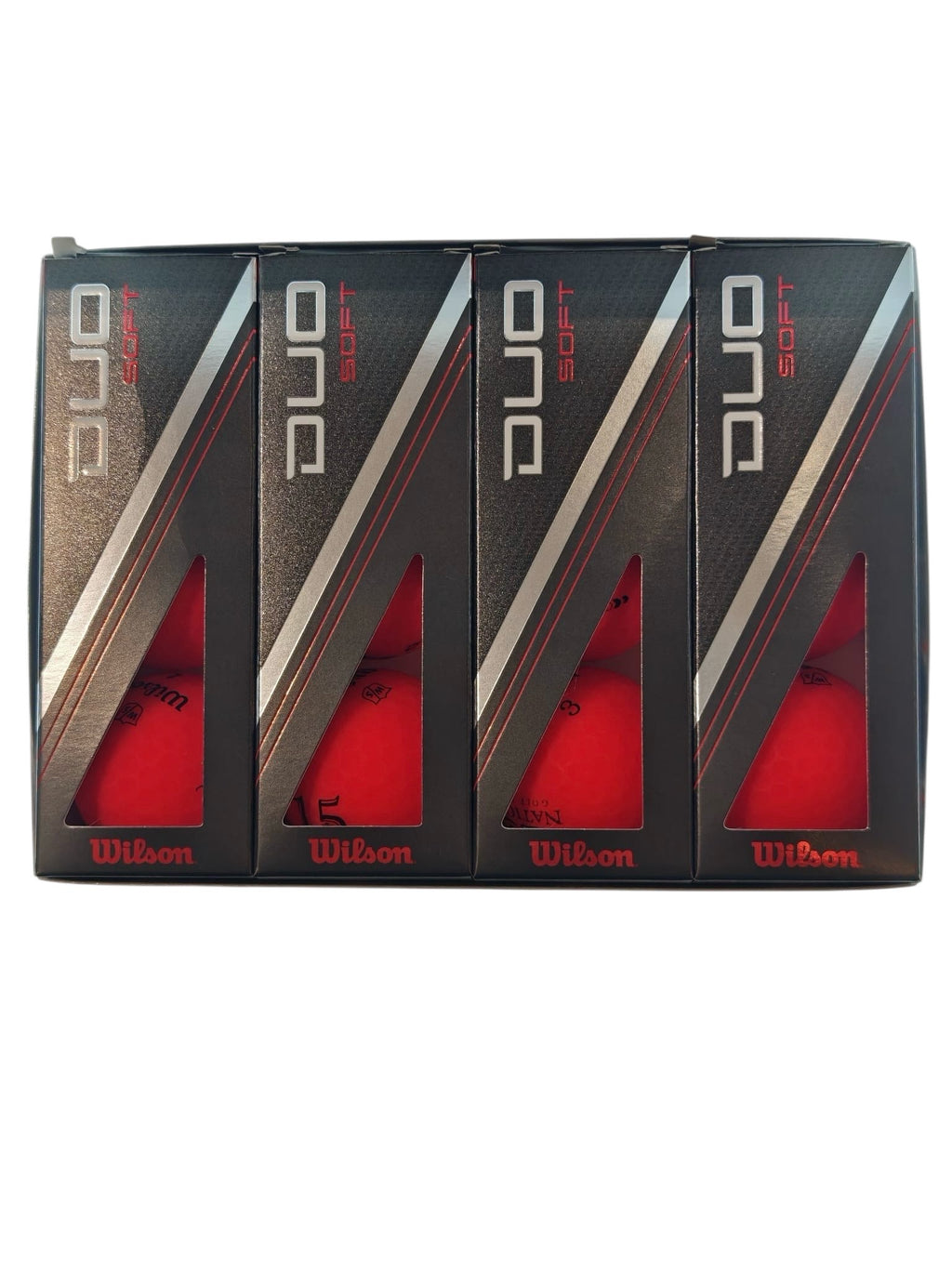 WILSON DUO SOFT RED GOLF BALLS (12 BALLS)