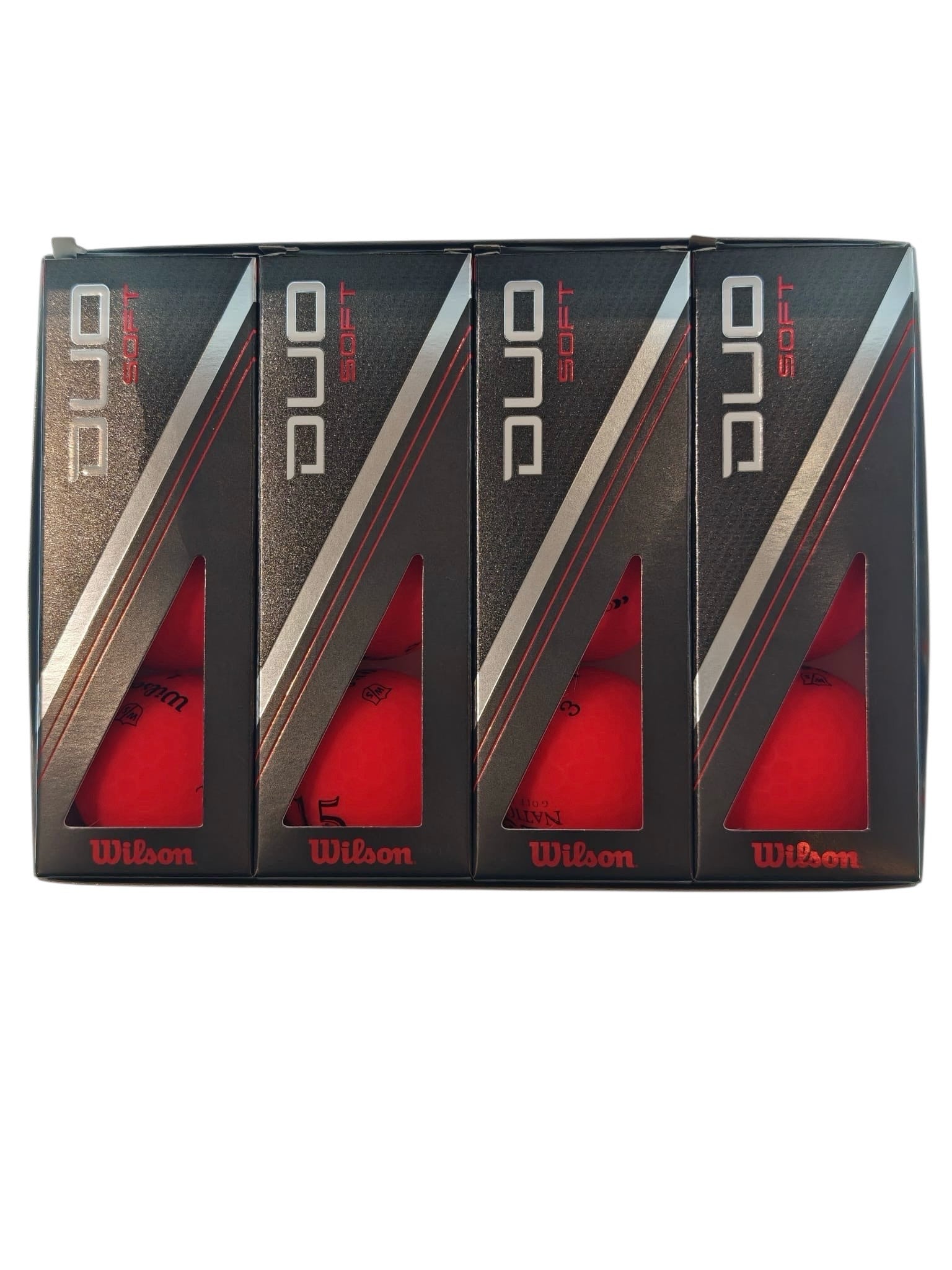 WILSON DUO SOFT RED GOLF BALLS (12 BALLS)