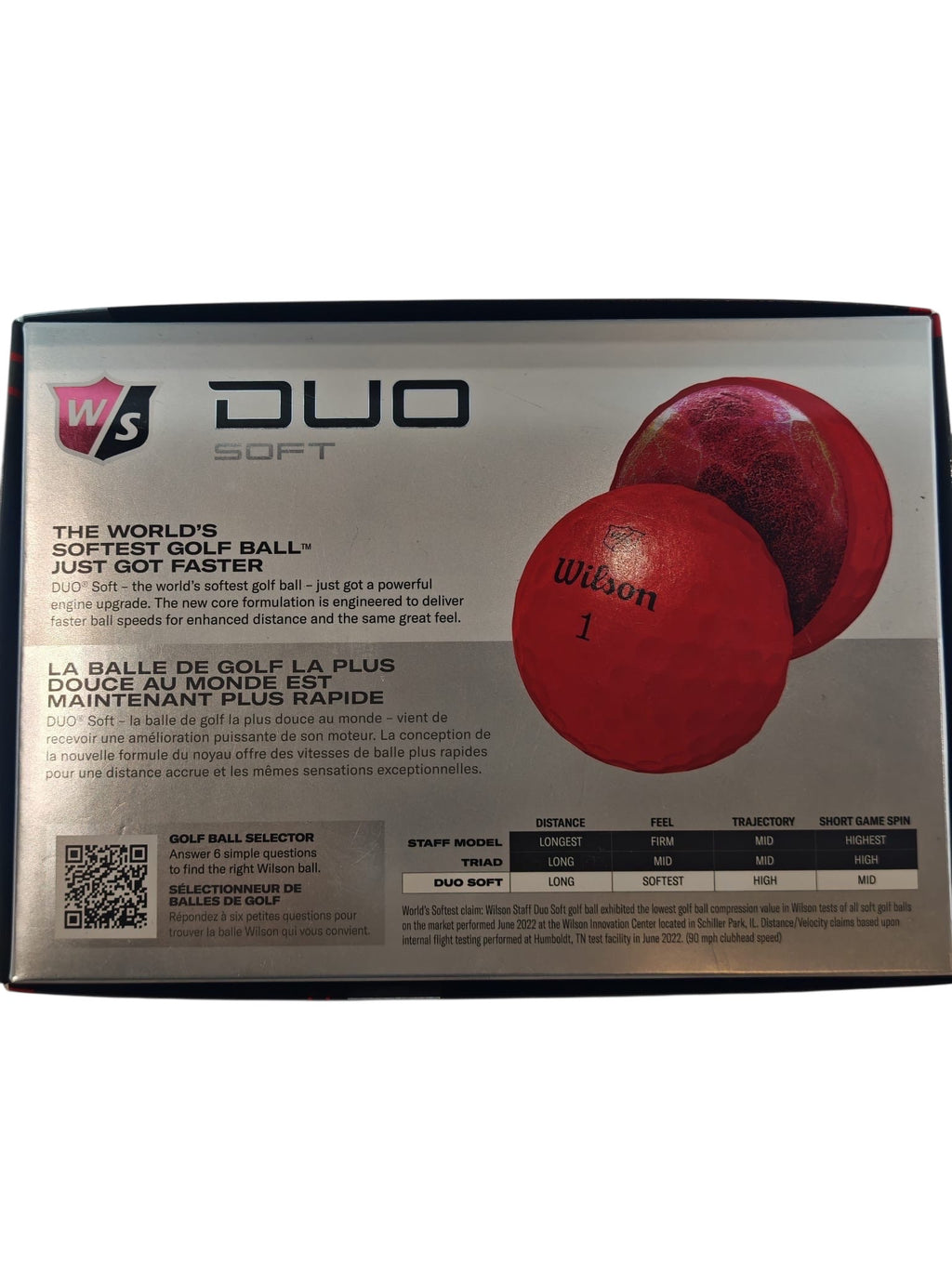 WILSON DUO SOFT RED GOLF BALLS (12 BALLS)