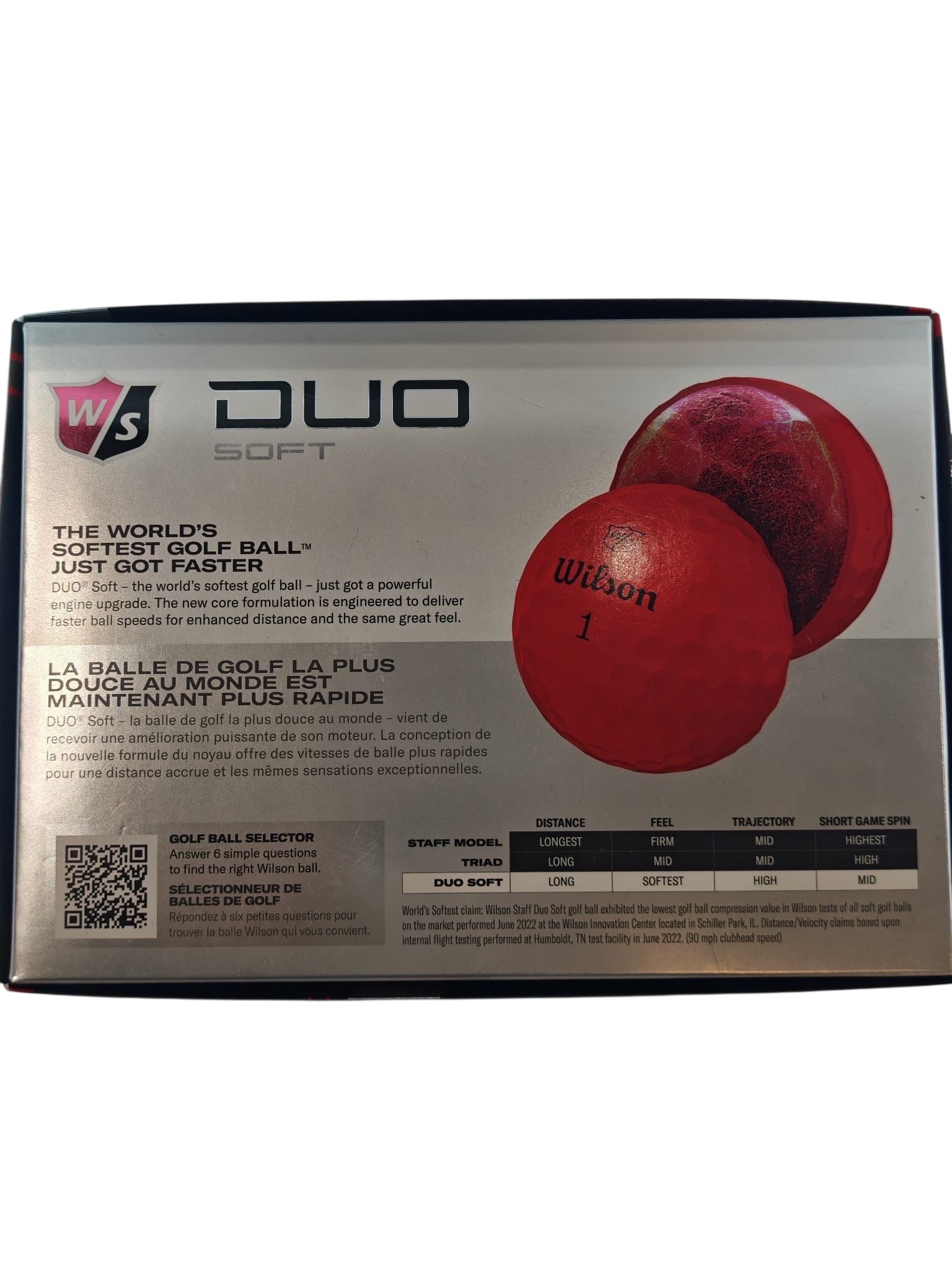 WILSON DUO SOFT RED GOLF BALLS (12 BALLS)