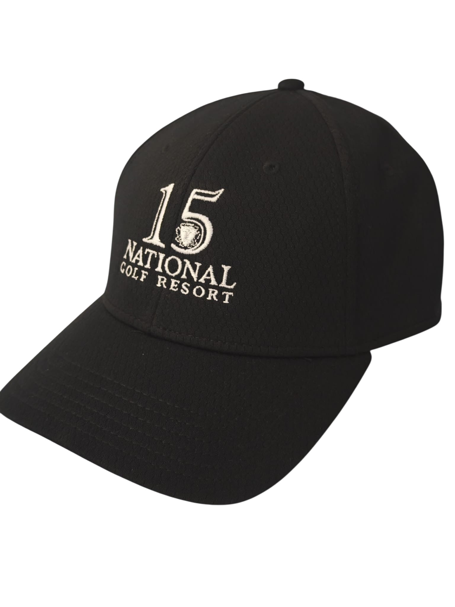 FRONT CRESTED LOGO CAP BLACK