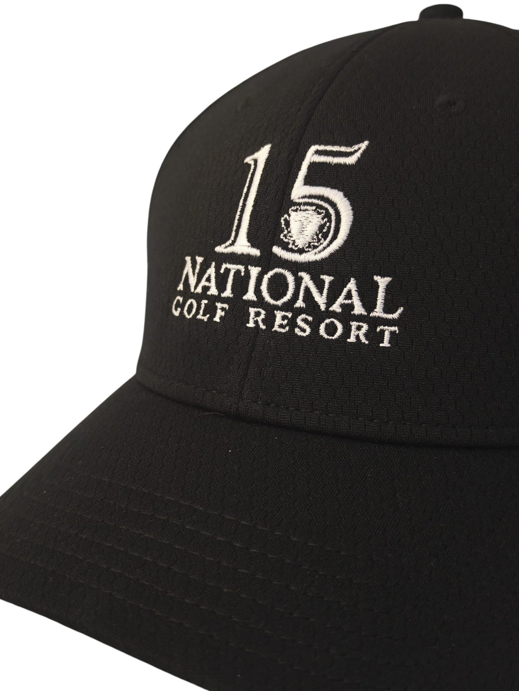FRONT CRESTED LOGO CAP BLACK