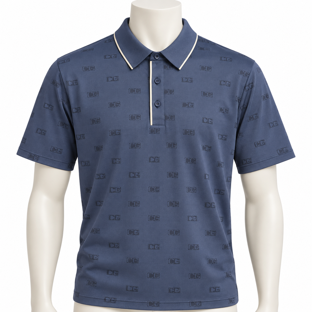 Callaway Legacy Collection Men's Logo Jacquard Golf Polo