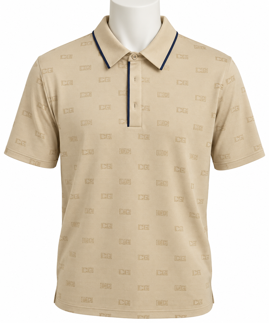 Callaway Legacy Collection Mens Logo Jacquard Golf Polo